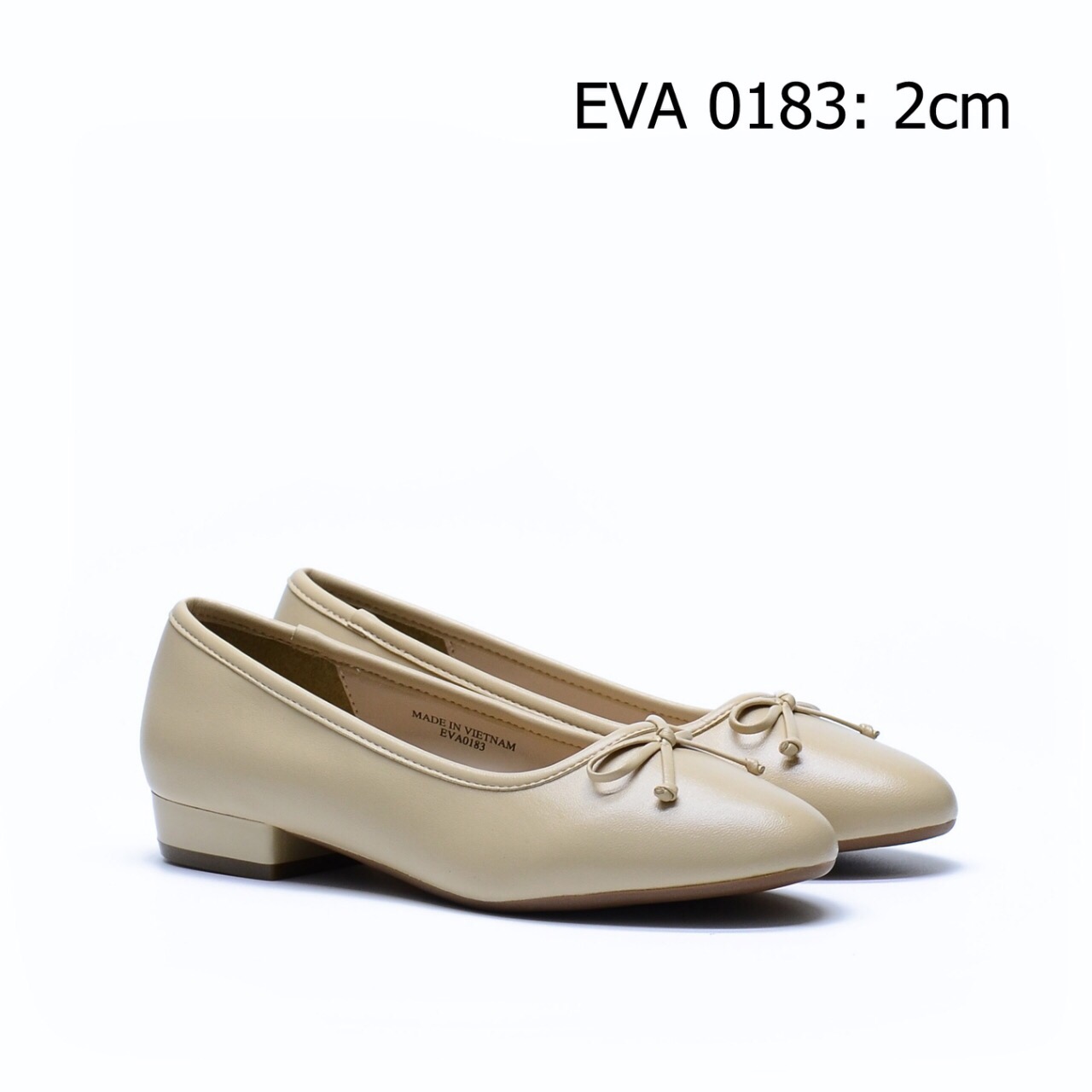 Giày bệt nữ tính EVA0183 thiết kế nơ nhỏ xinh